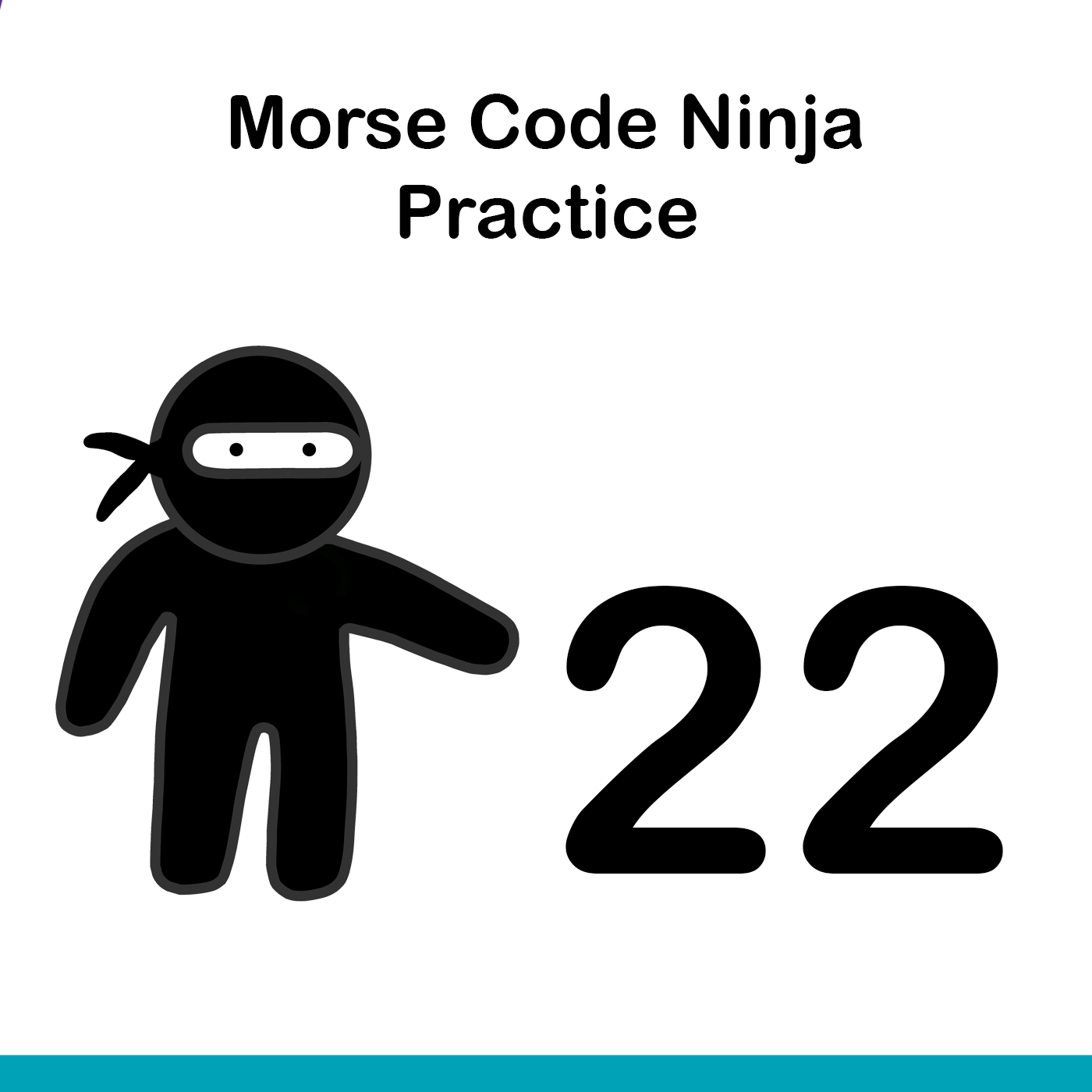 Morse Code Ninja Practice 22wpm