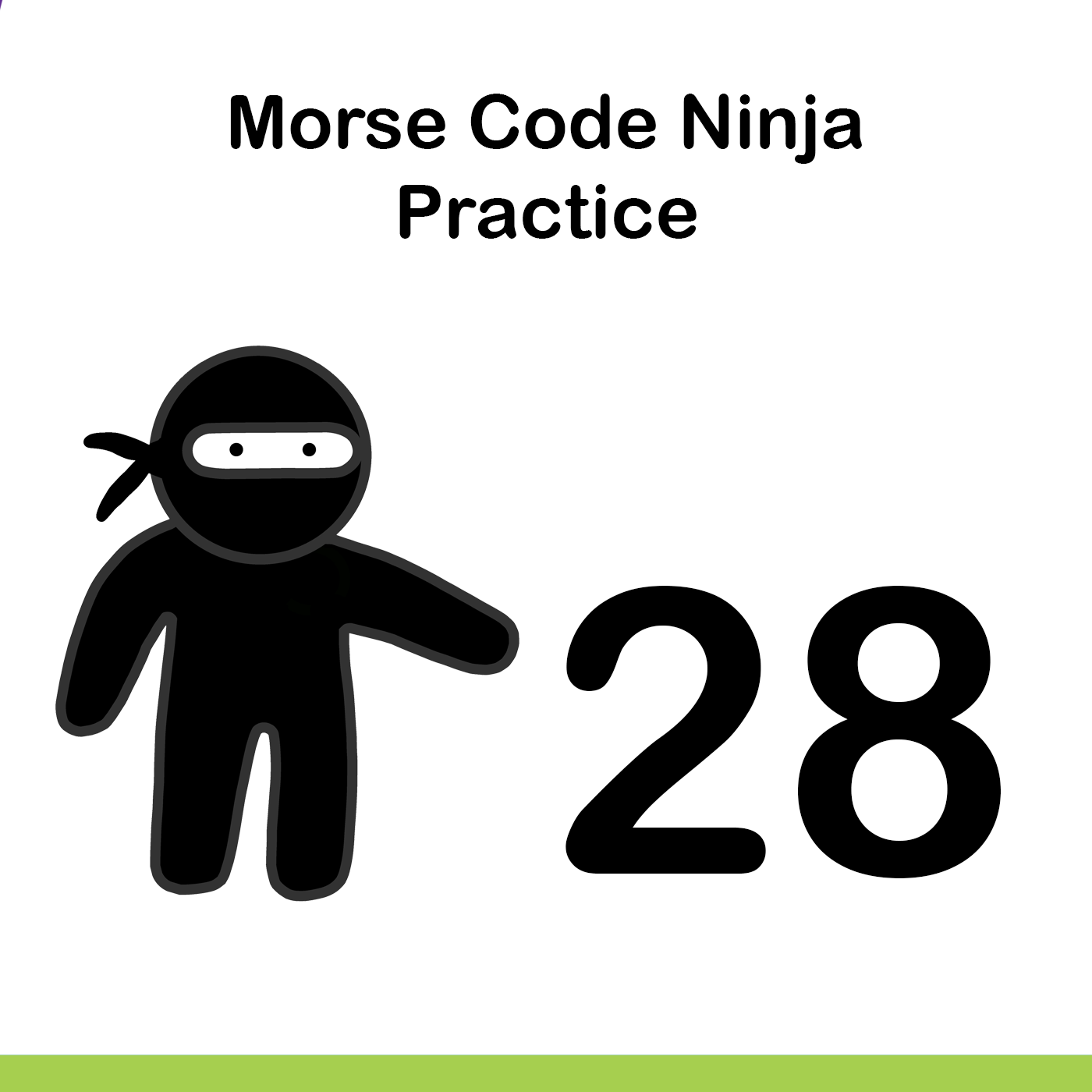 Morse Code Ninja Practice 28wpm