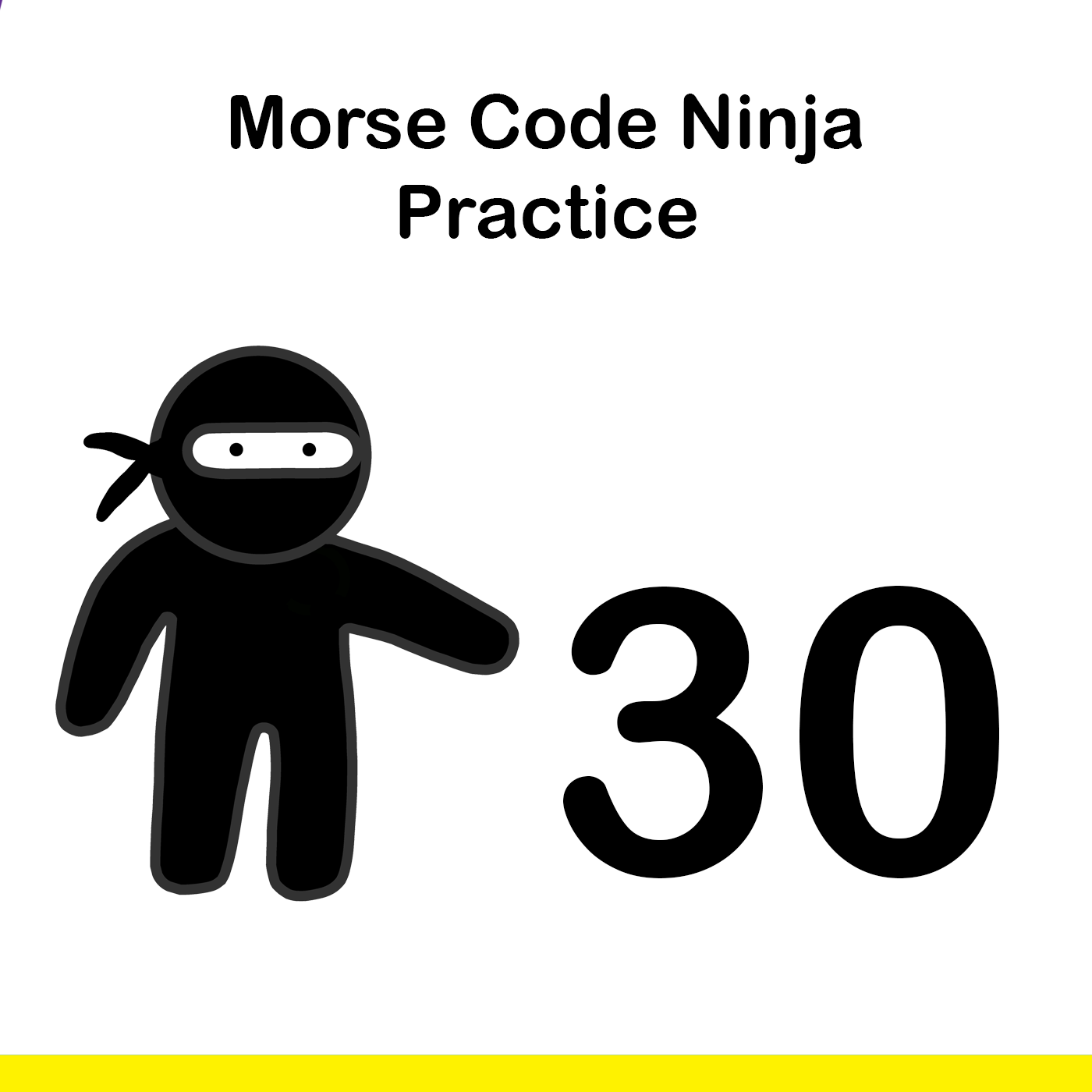 Morse Code Ninja Practice 30wpm