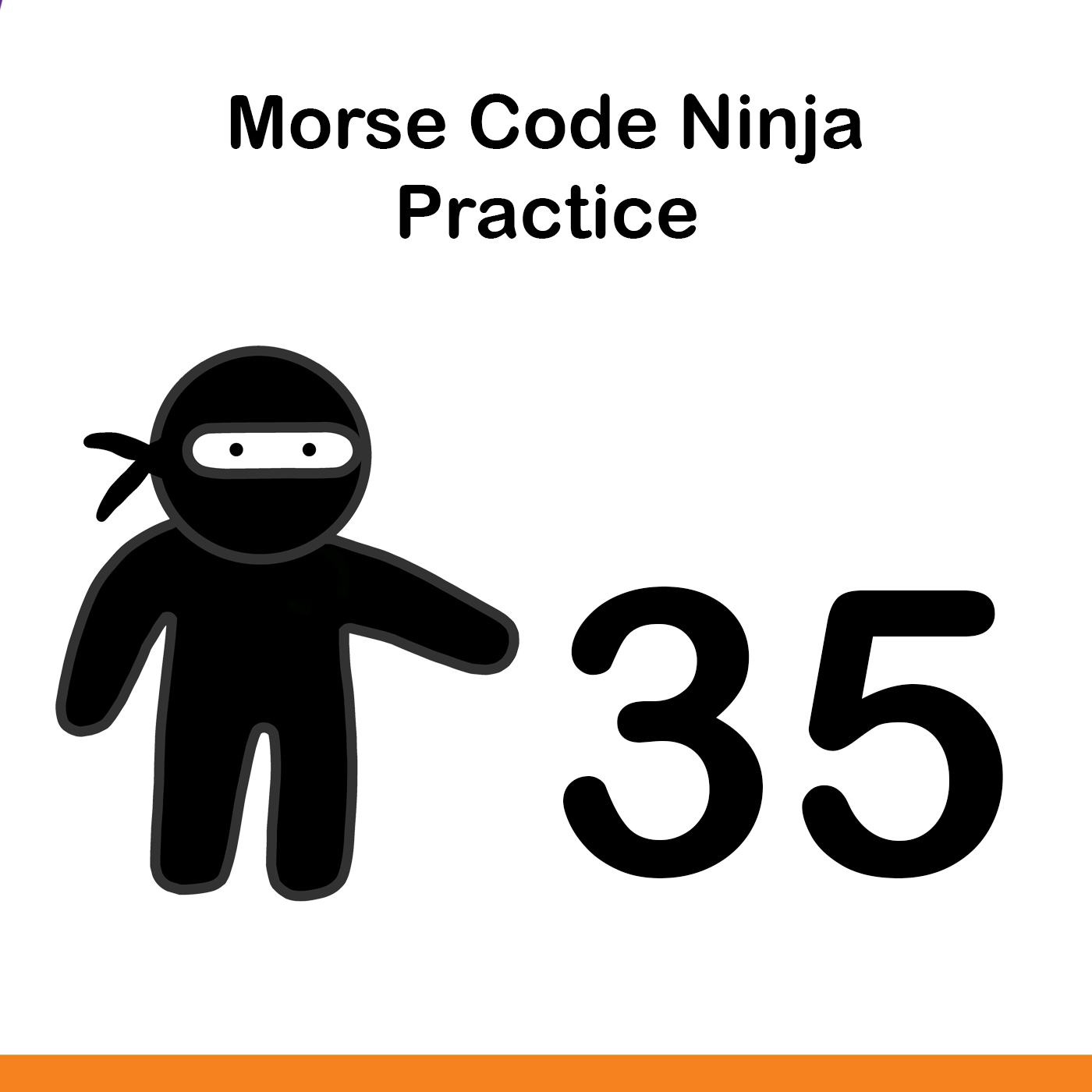 Morse Code Ninja Practice 35wpm