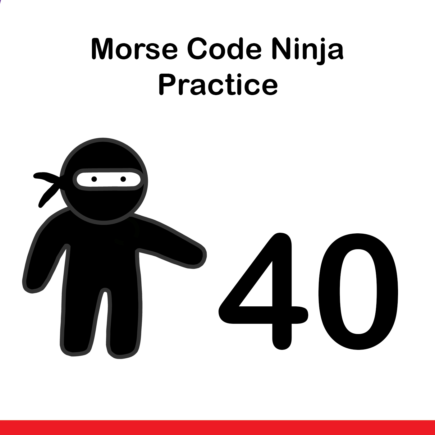 Morse Code Ninja Practice 40wpm